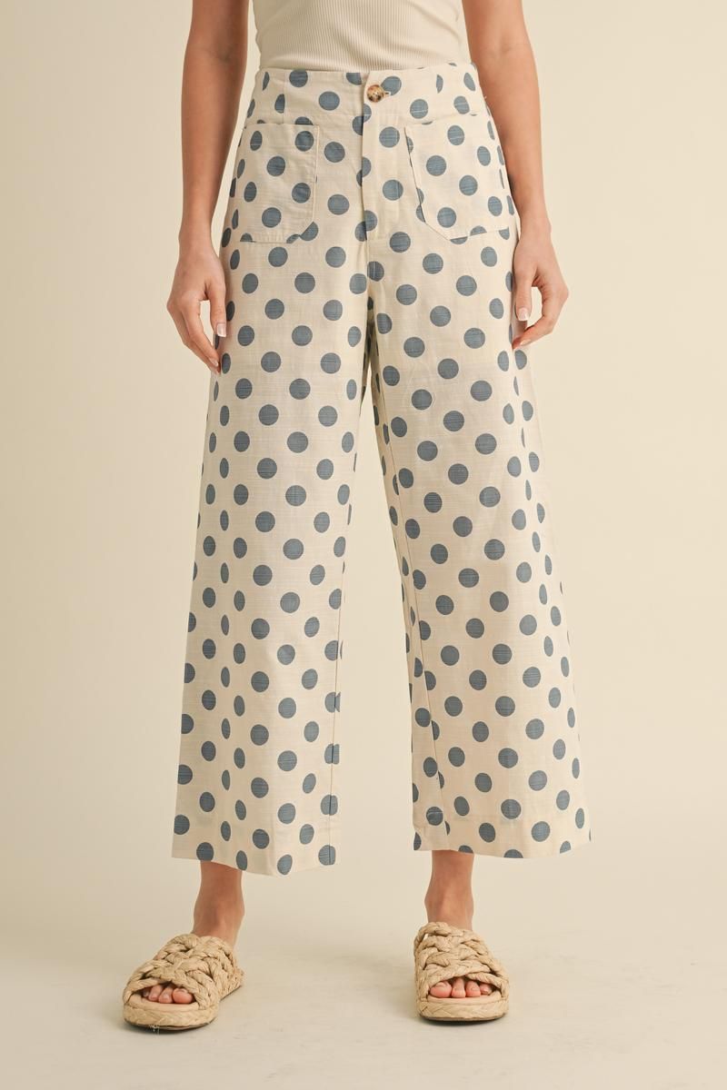 H41163-5-PLUS Curvy Polka Dot Pants