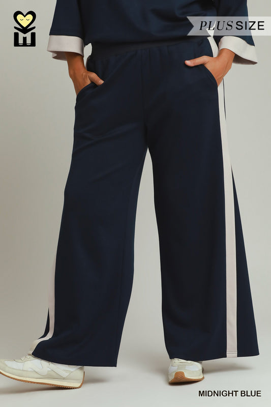 WH1119-P Curvy Colorblock Side Stripe Pants