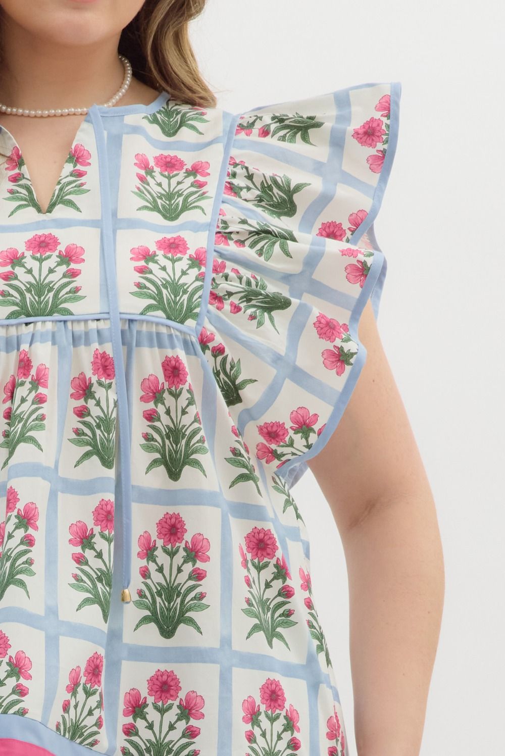 T27247 Floral Print Top