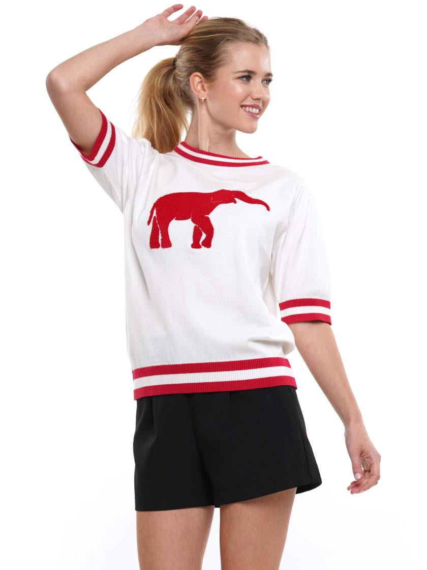 KT240130 Elephant Knit Top