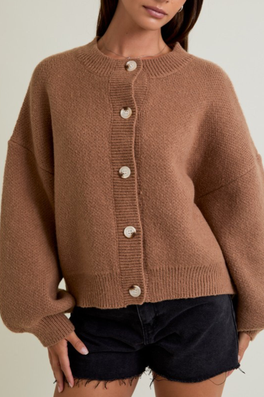 IWJ5532-2 Long Sleeve Sweater Cardigan