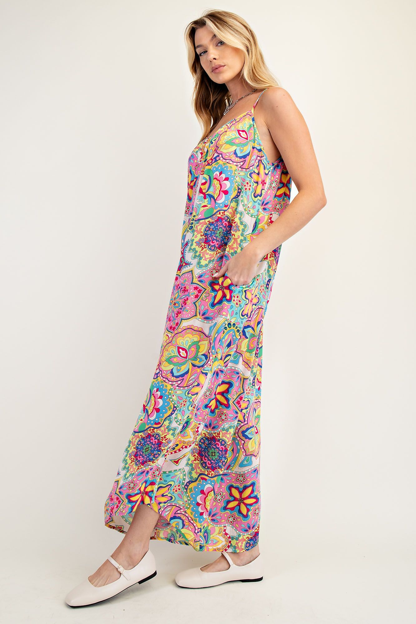EB41328B Printed Jumpsuit