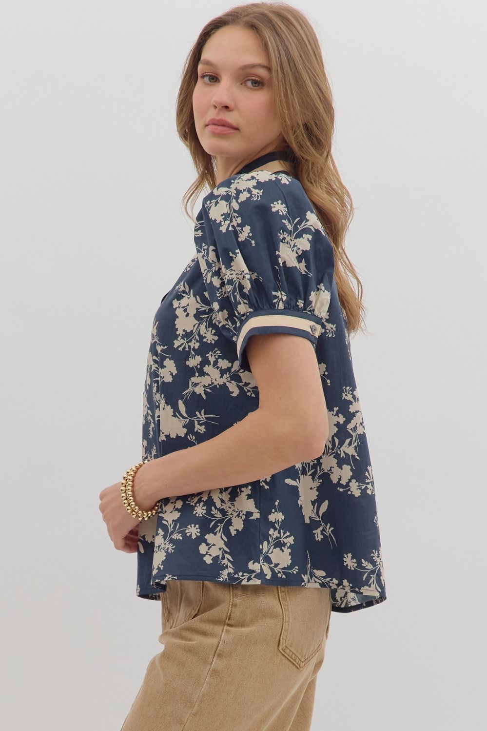 T27980 Floral Print Top
