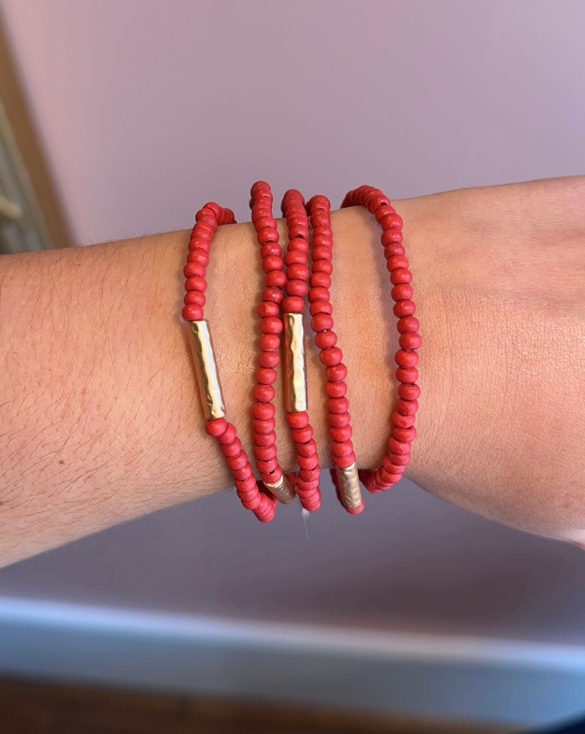 TB1174 Colored Beaded Bracelets
