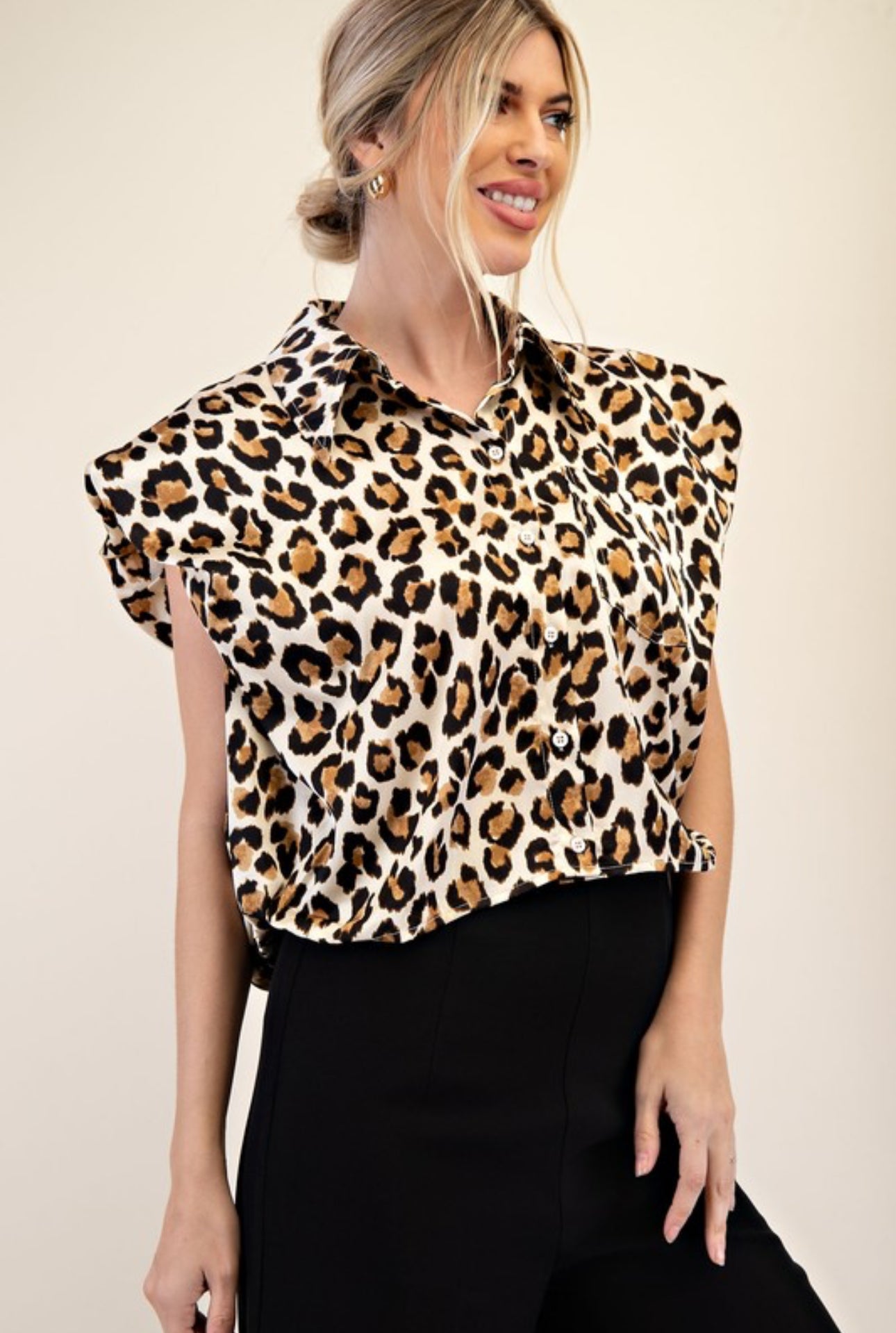 GT7530 Leopard Print Top
