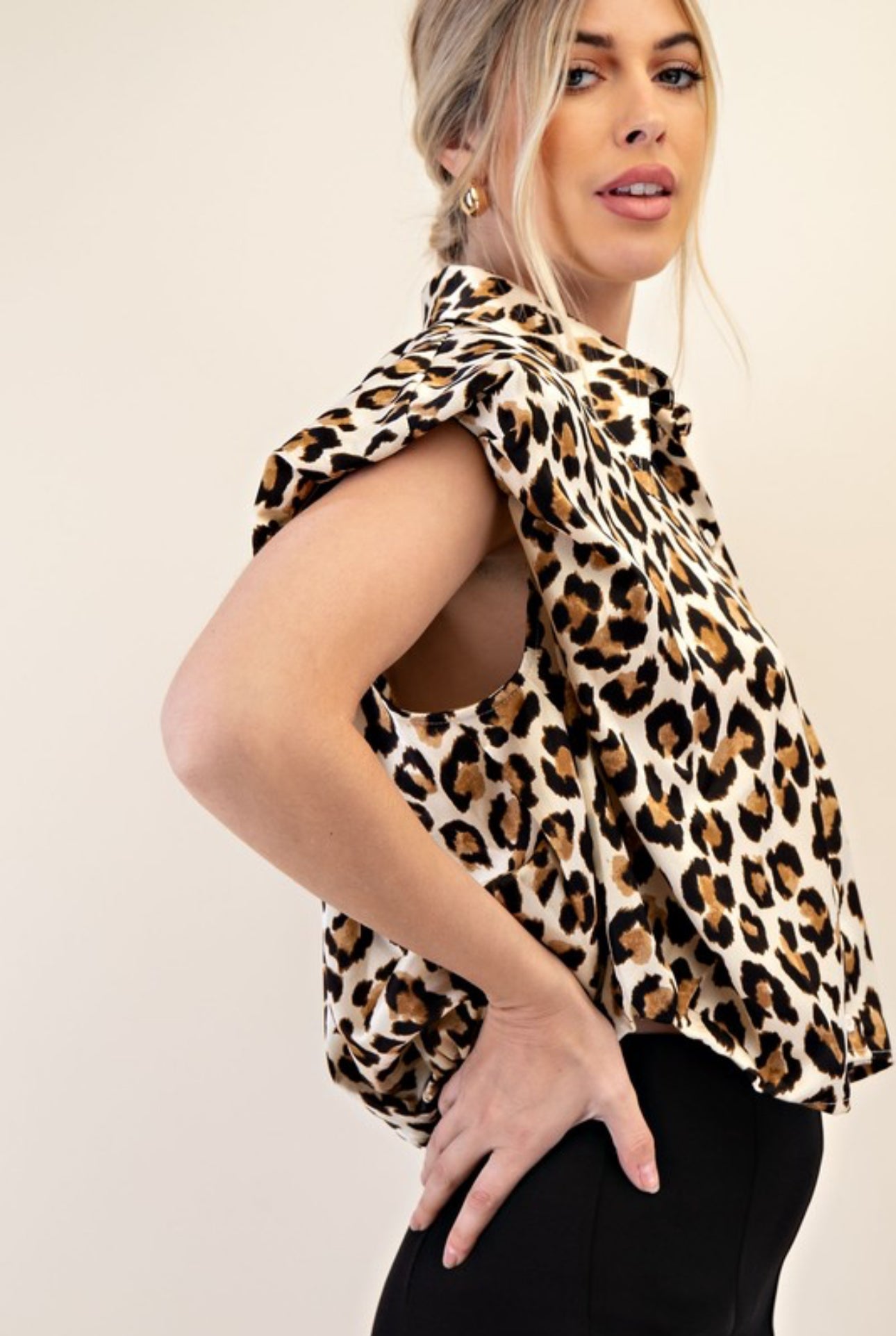 GT7530 Leopard Print Top