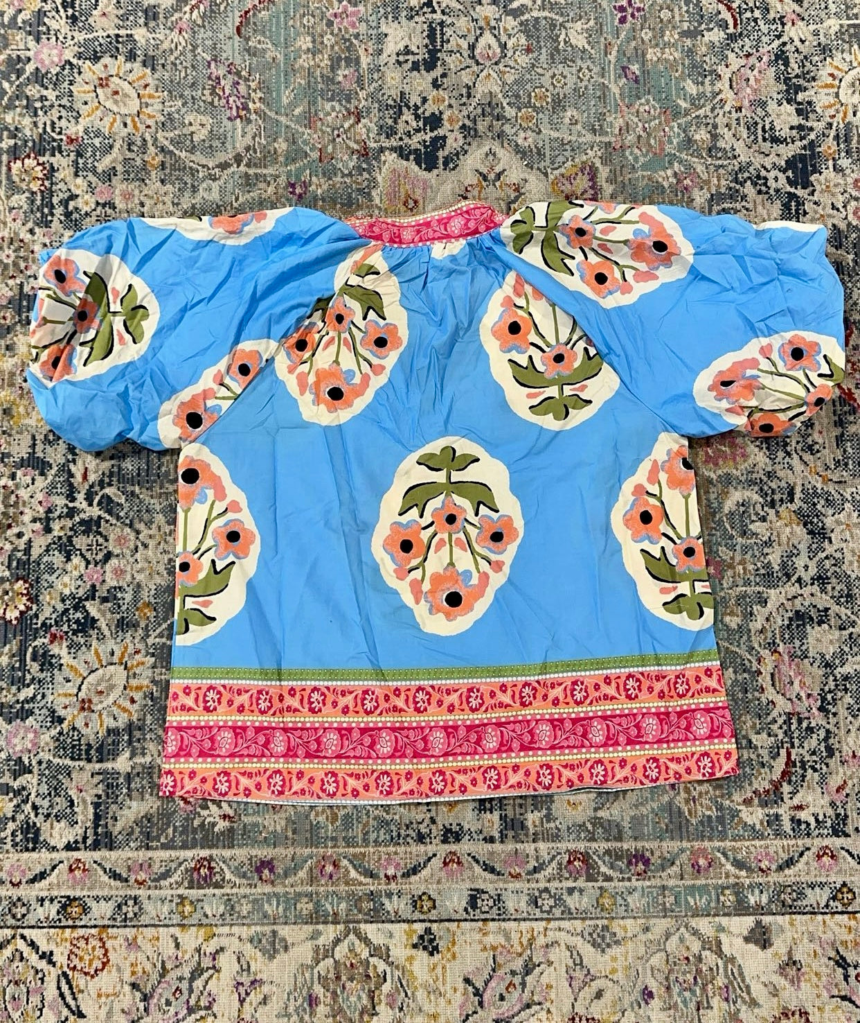 C4973 Boho-Chic Embroidered Top