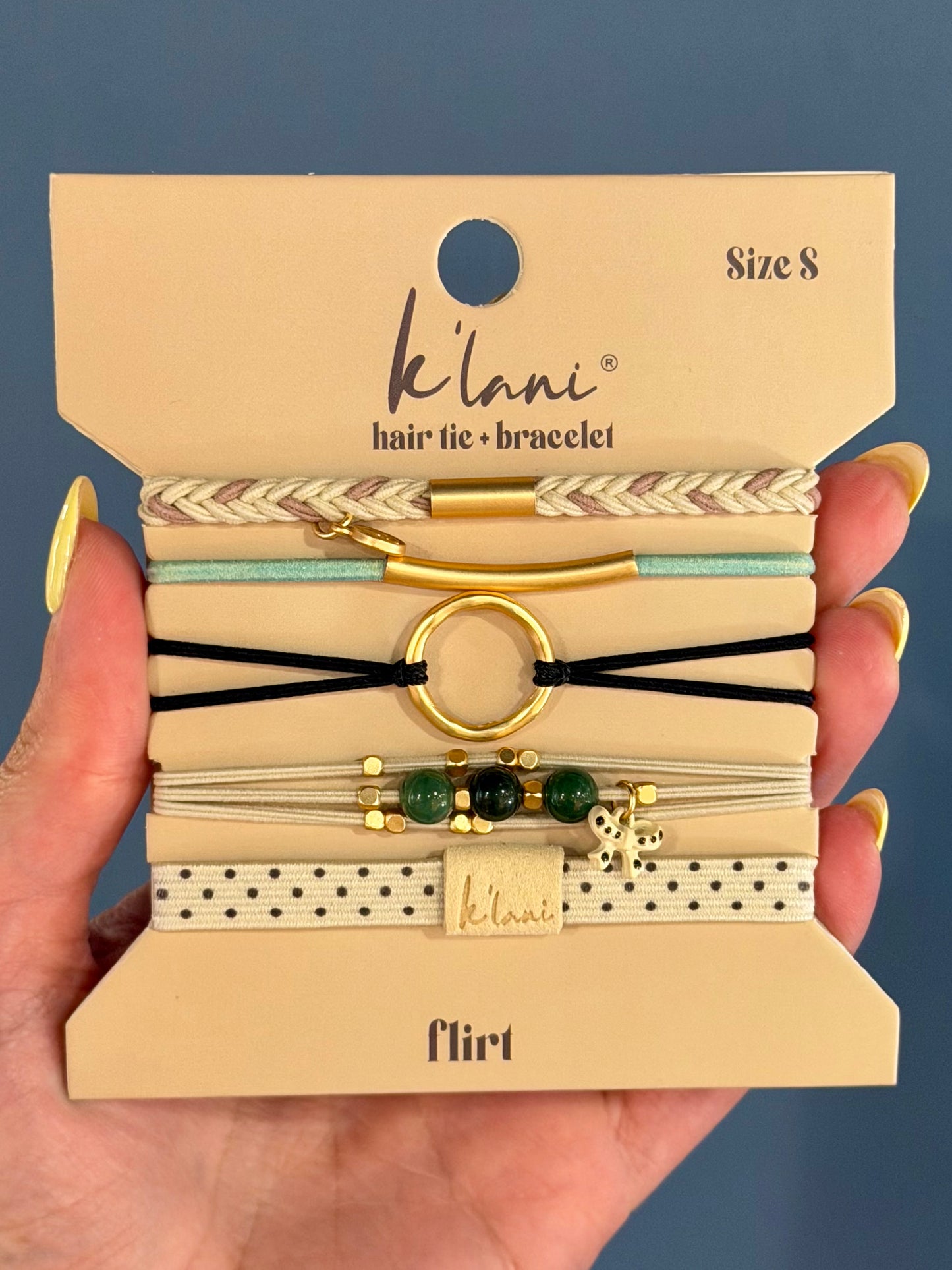Flirt Hair Tie + Bracelet Set