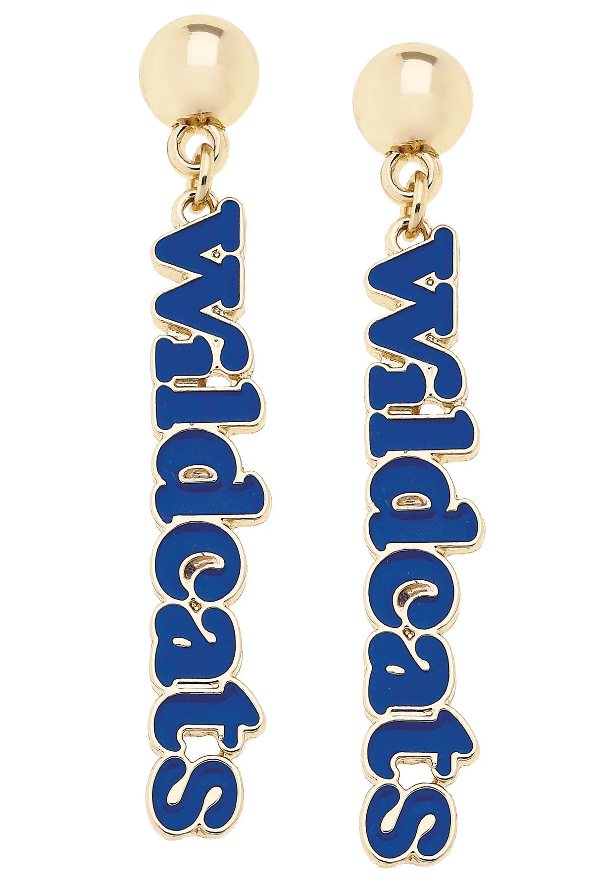 Wildcats Slogan Earrings