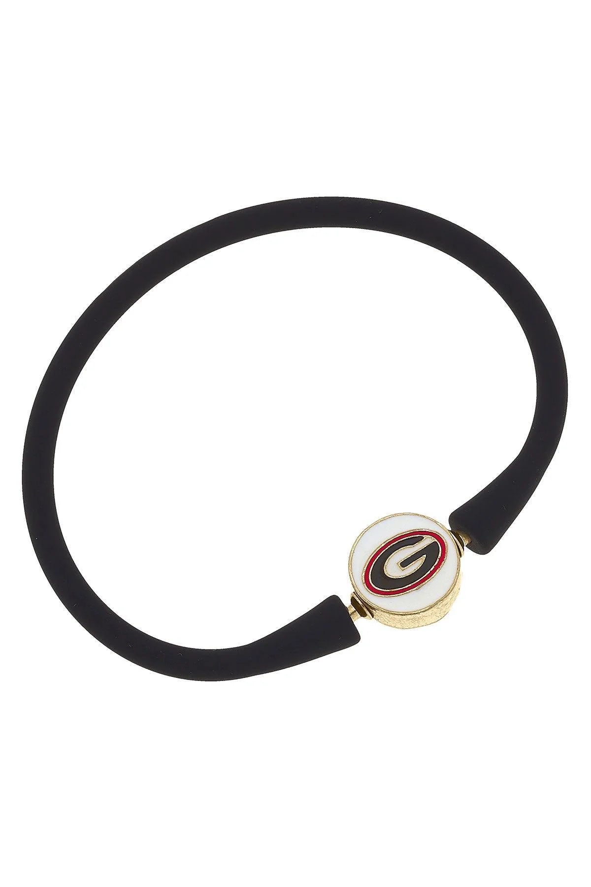 Georgia Bulldogs Enamel Silicone Bali Bracelet