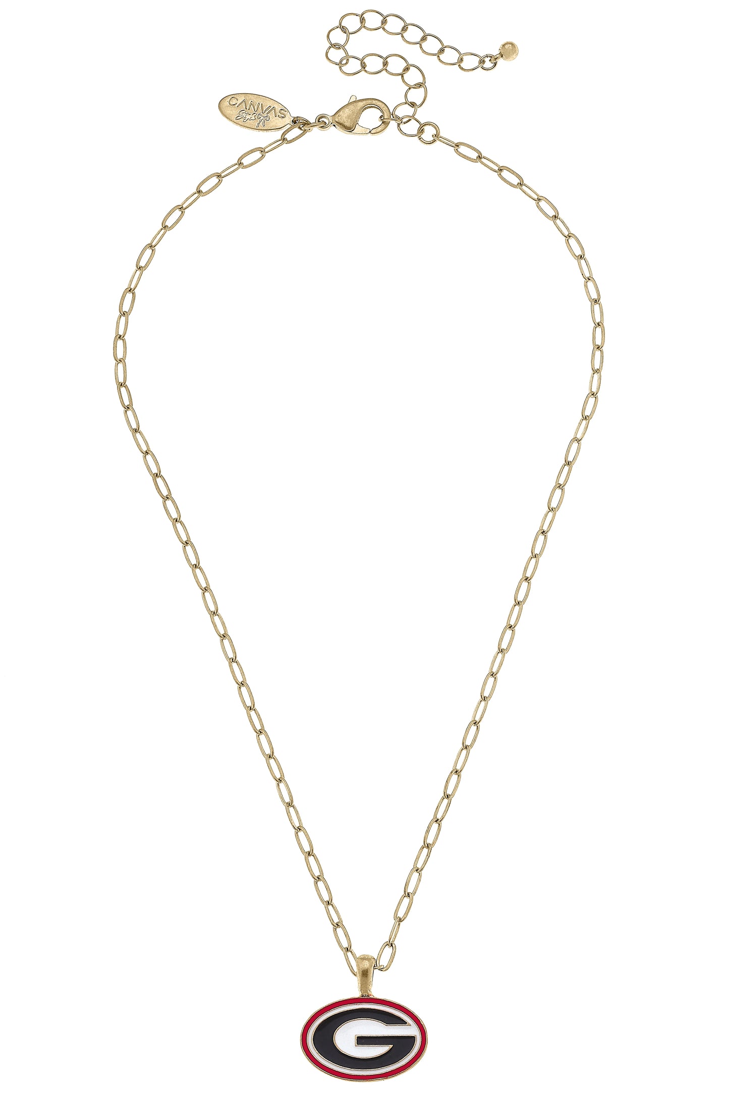 Georgia Bulldogs Enamel Pendant Necklace