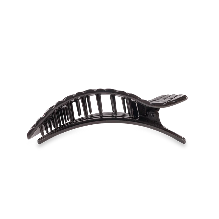 TELETIES Medium Quilted Flat Rectangle Hair Clip