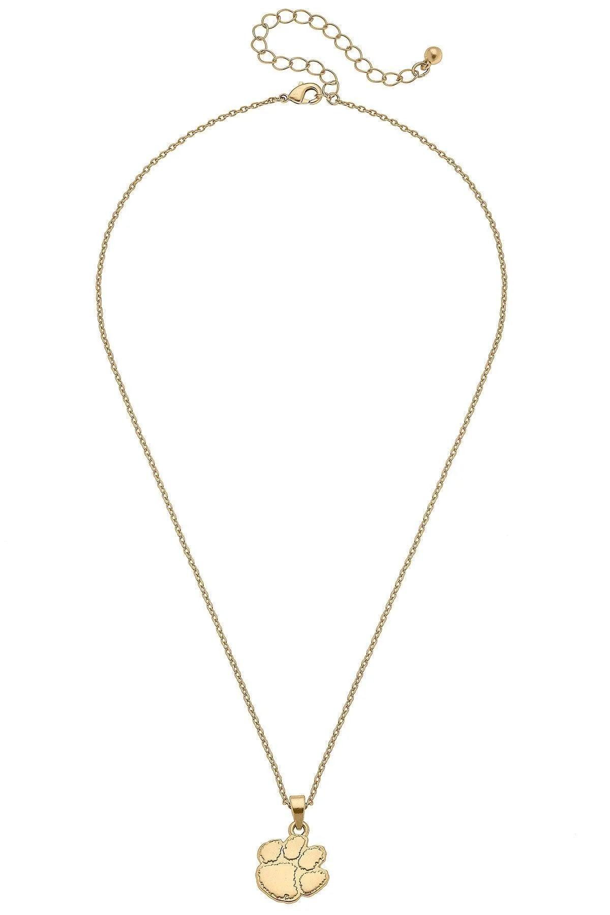 Tigers 24K Gold Plated Pendant Necklace