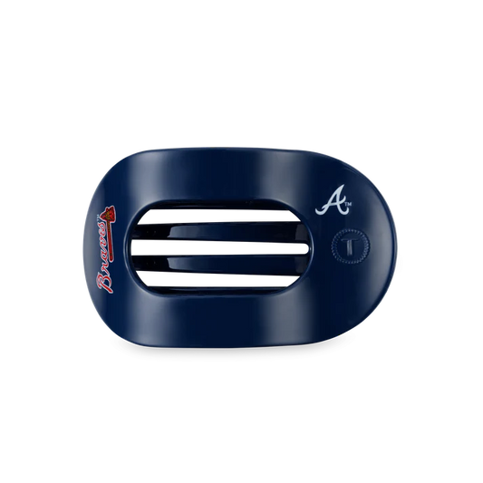 TELETIES Atlanta Braves Medium Flat Round Hair Clip