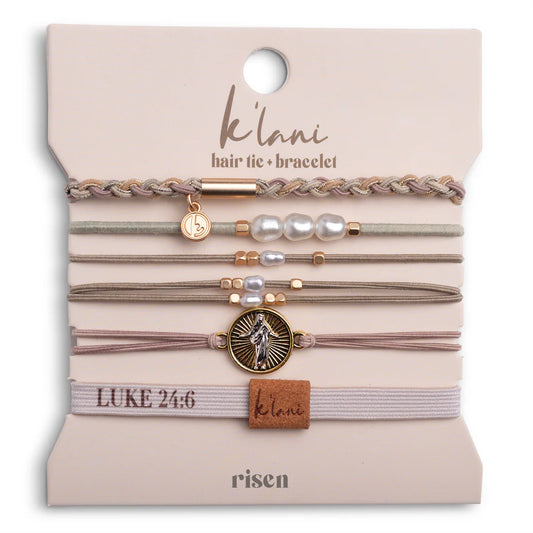 Risen Hair Tie + Bracelet Set