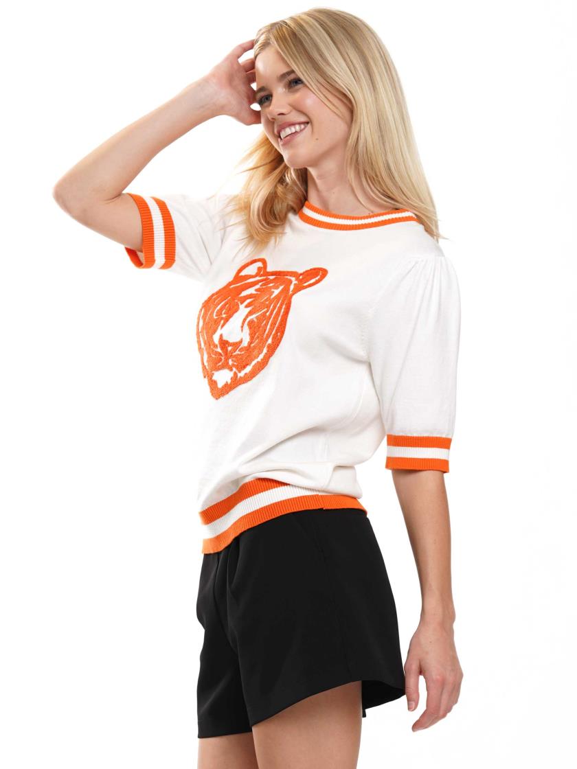 KT240129 Big Tiger Knit Top