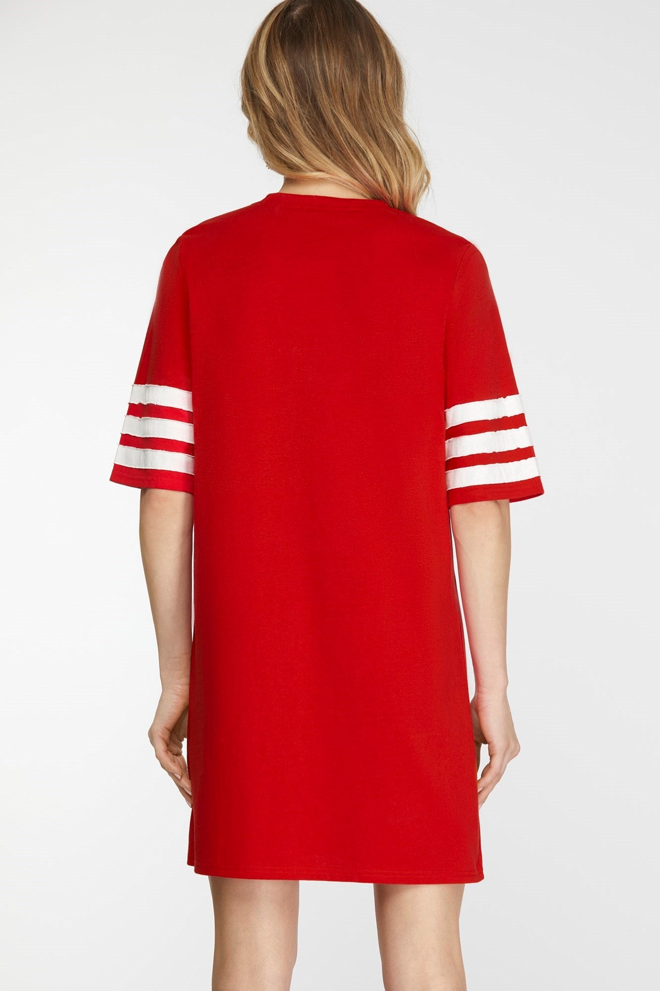 SY6691 Game Day Football Patch Dress
