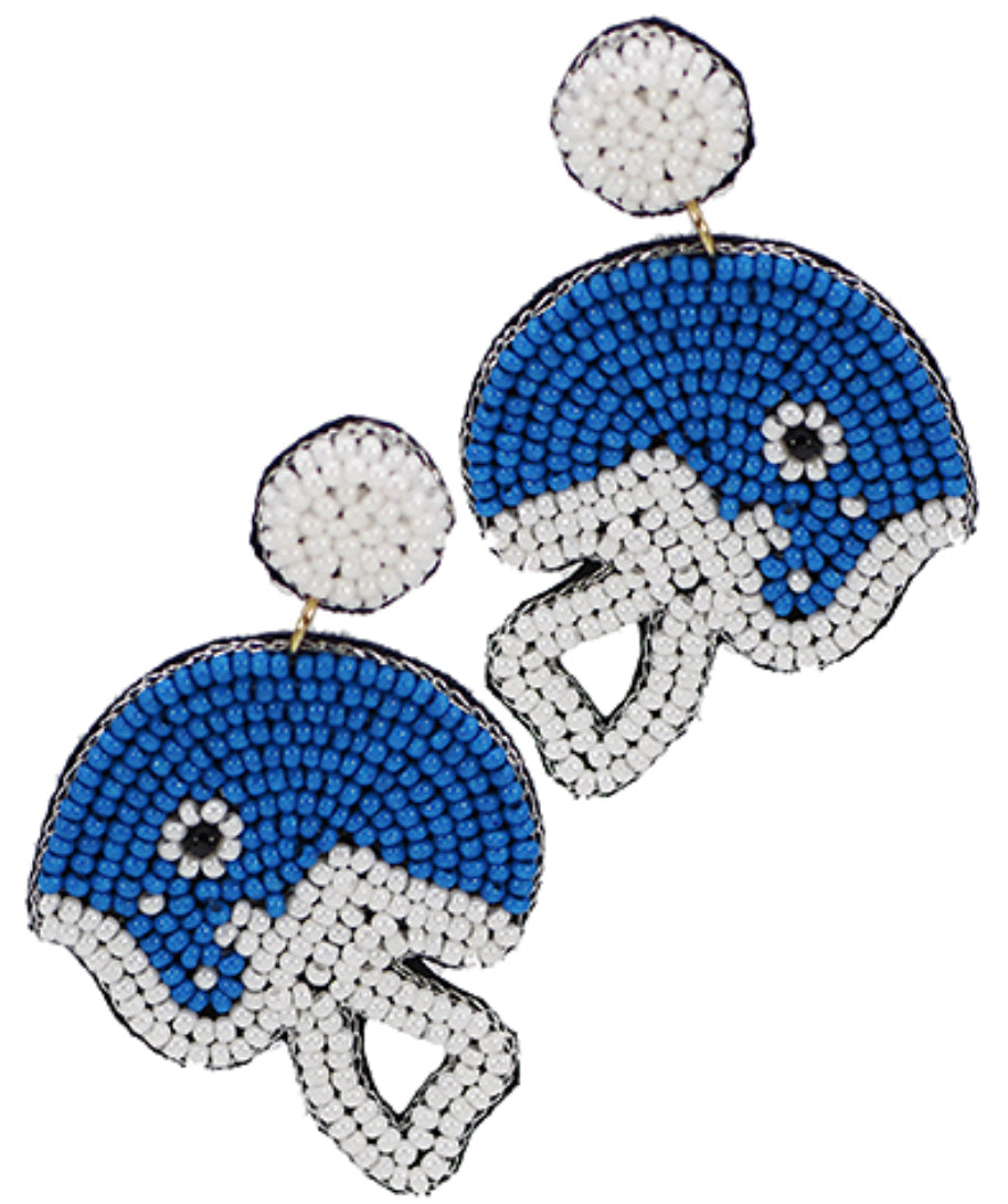 EP43860 Colored Helmet Earrings