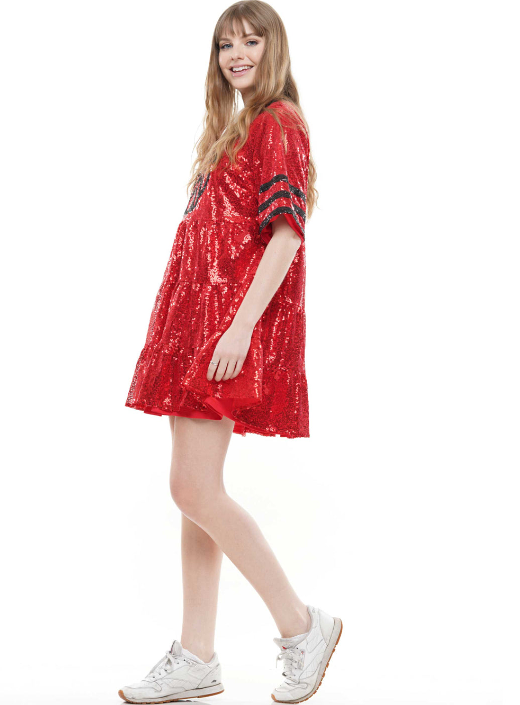 D230301 Bulldog Game Day Sequin Dress