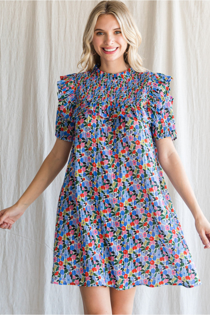 G9743 Floral Print Dress