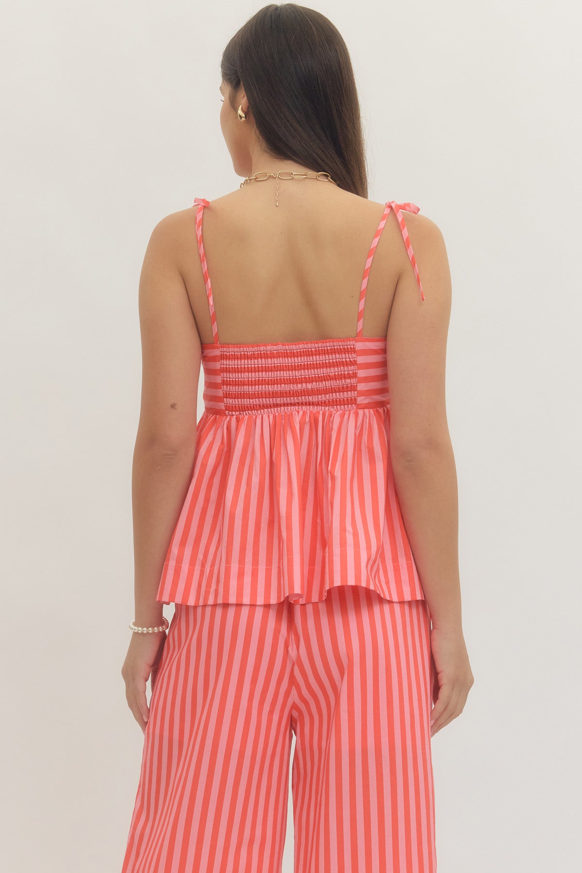 T30506 Striped Sleeveless Top