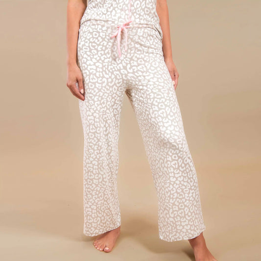 Taupe Leopard Pajama Pants