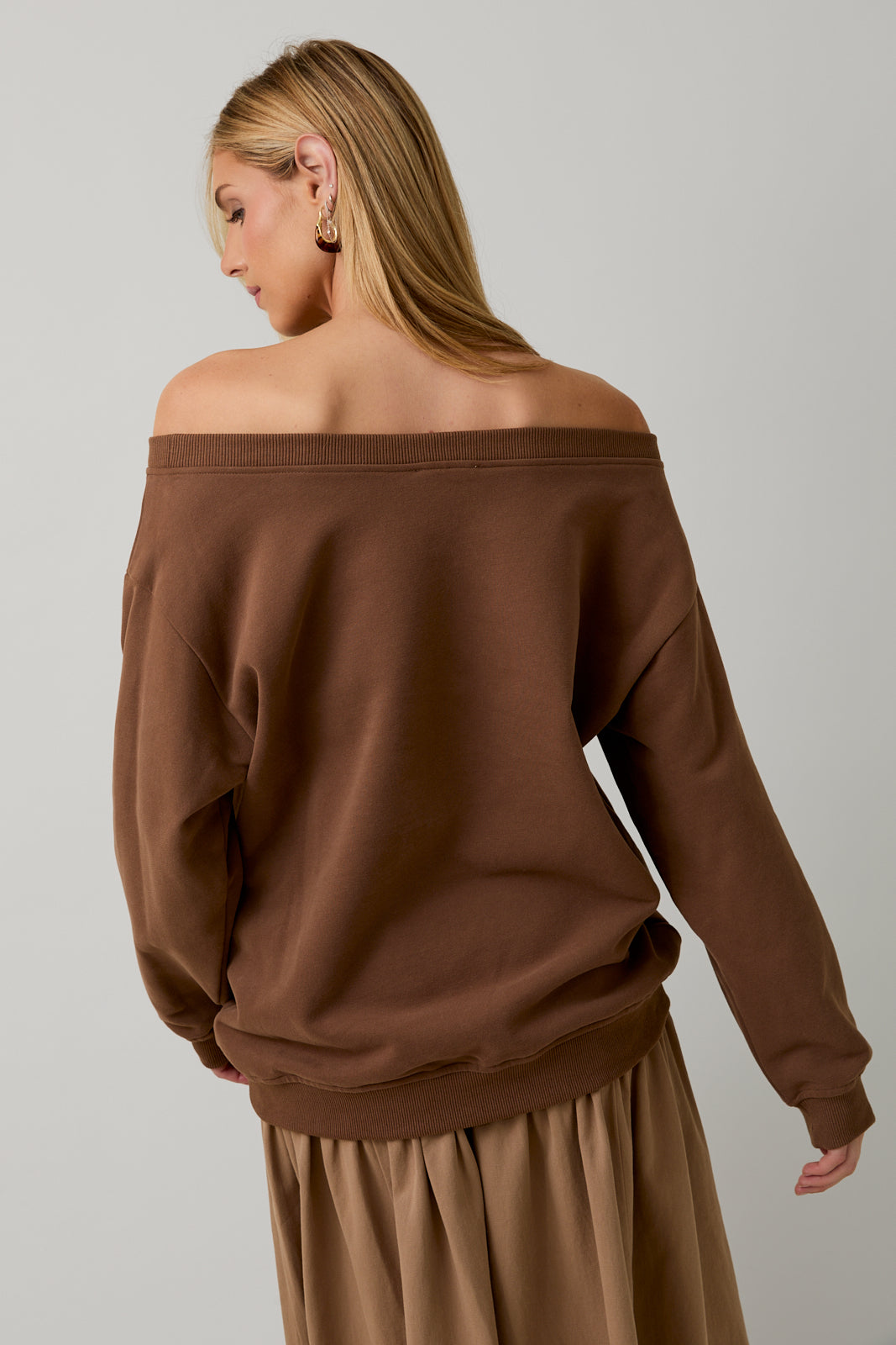 ZT1036 Lace Bow Sweatshirt