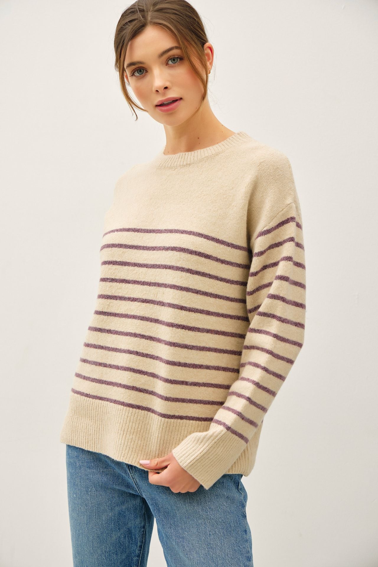65114 Striped Sweater