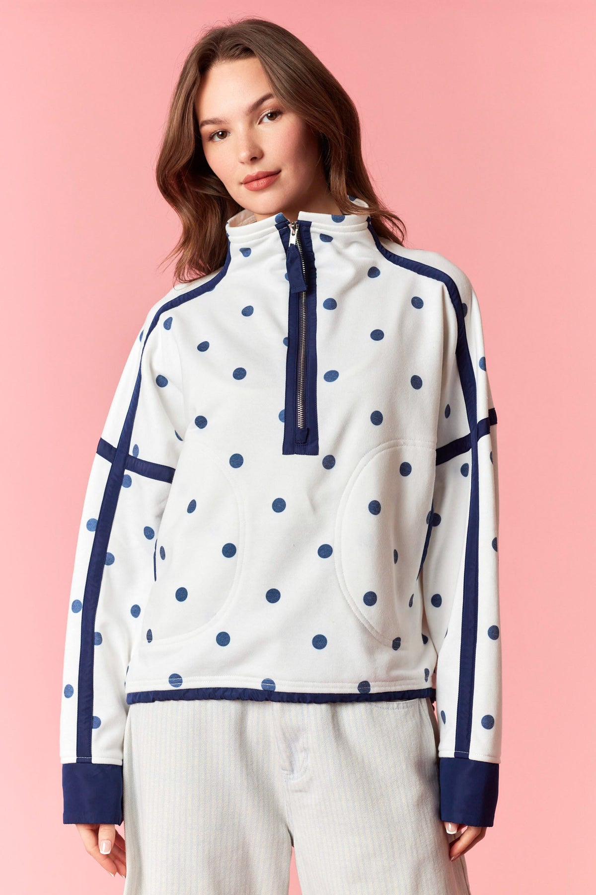IKT300788-01 Polka Dot Pullover
