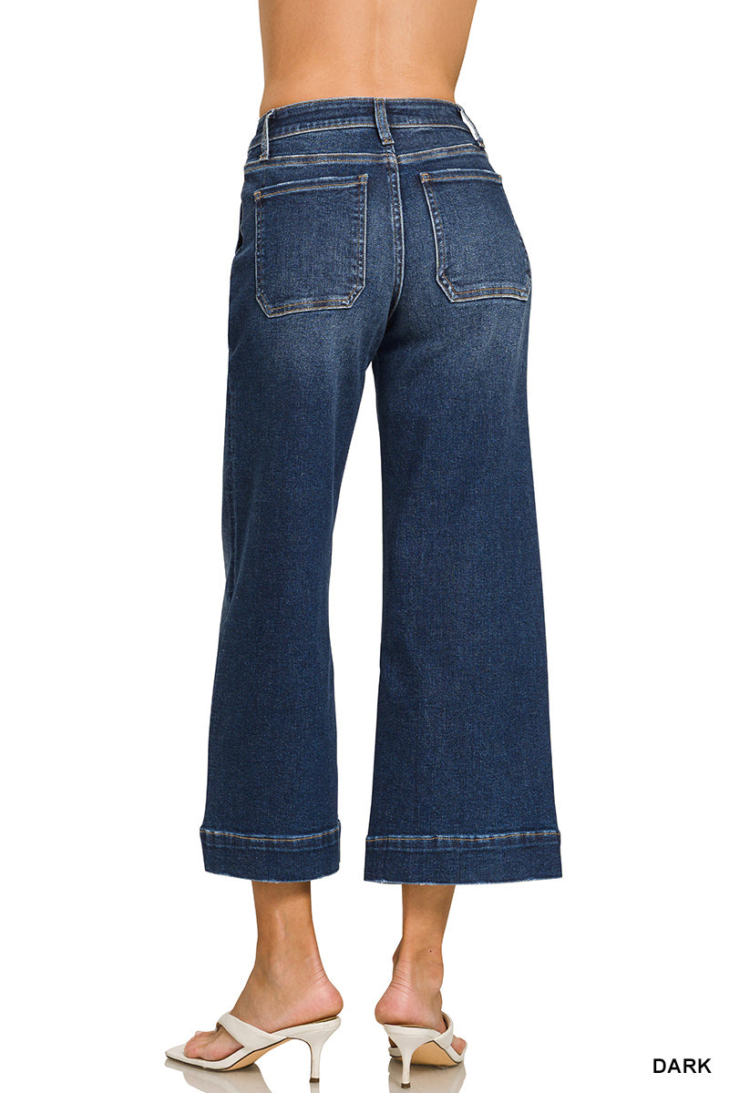 DYP-9560DD Utility Pocket Cropped Jeans