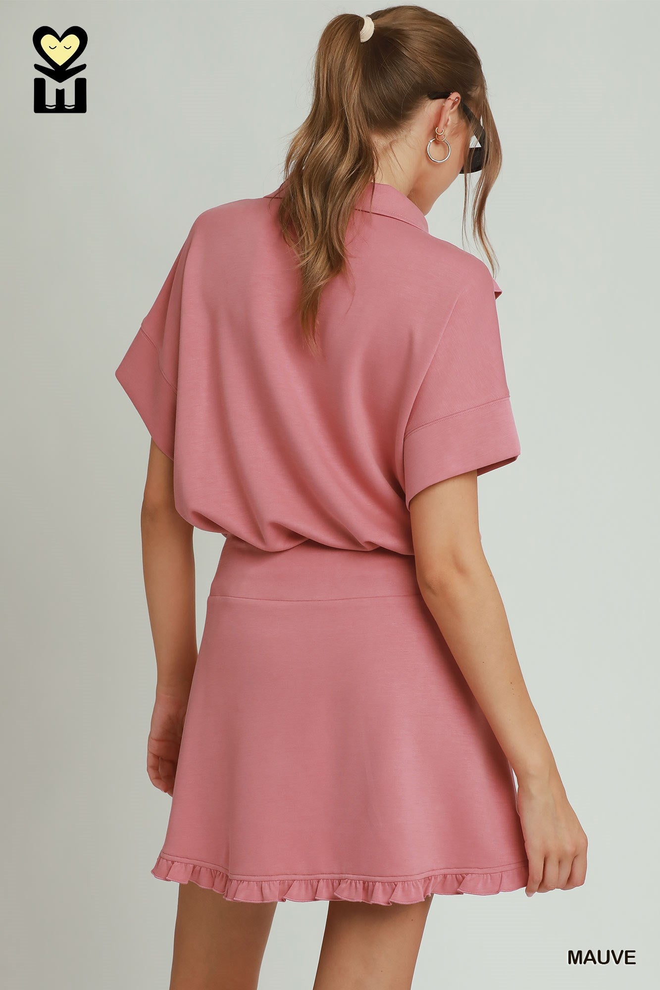 H1085-S Ruffle Tennis Skort