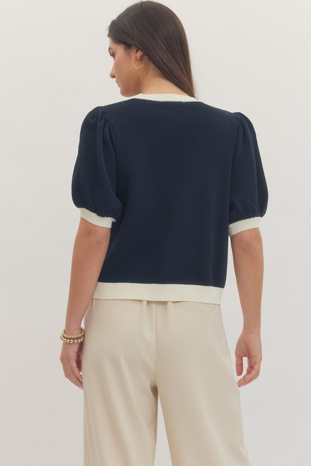 T31107 Horsebit Accent Top