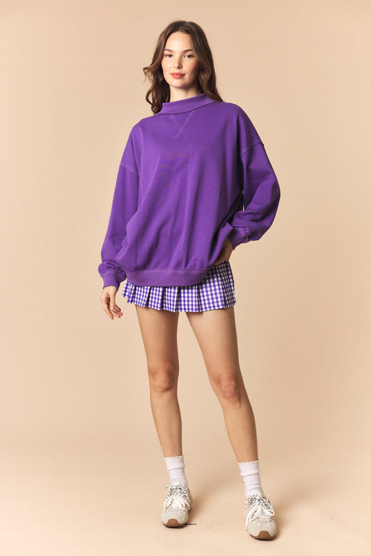 IKT300987-01 “It’s Gameday Y’all” Mock Neck Sweatshirt