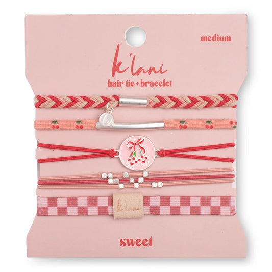 Sweet Hair Tie + Bracelet Set