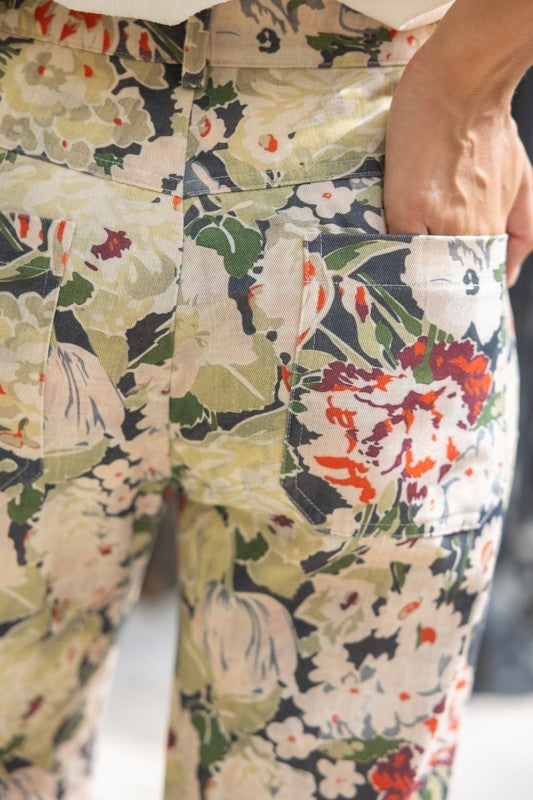 36862 Floral Print Pants