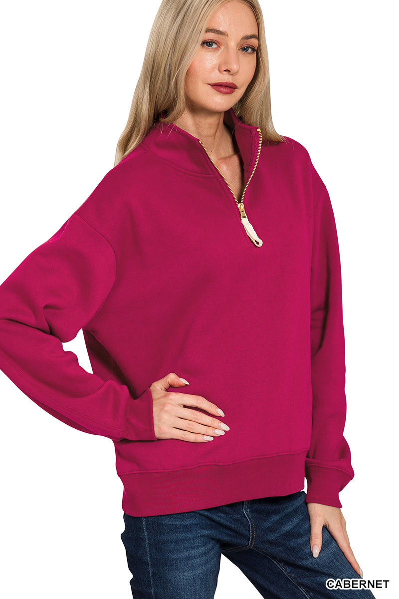 OT-4357D4 Fleece Half-Zip Sweatshirt