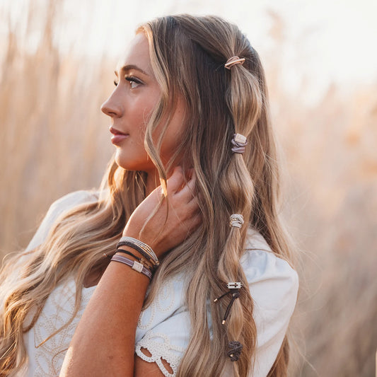 Faith Hair Tie + Bracelet Set
