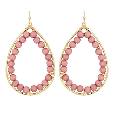 EP48723 Beaded Teardrop Earrings