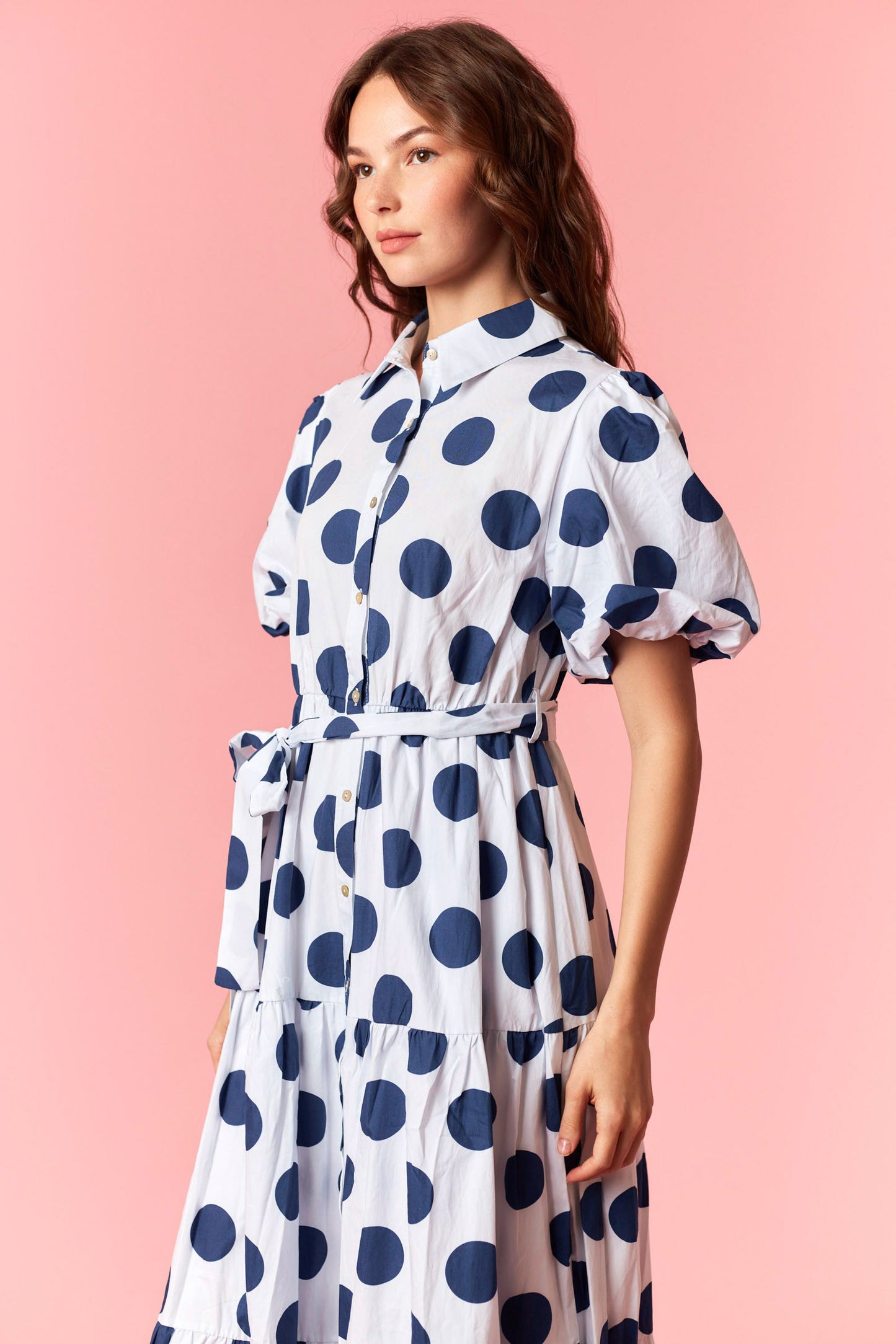 ID38916-14 Polka Dot Maxi Dress