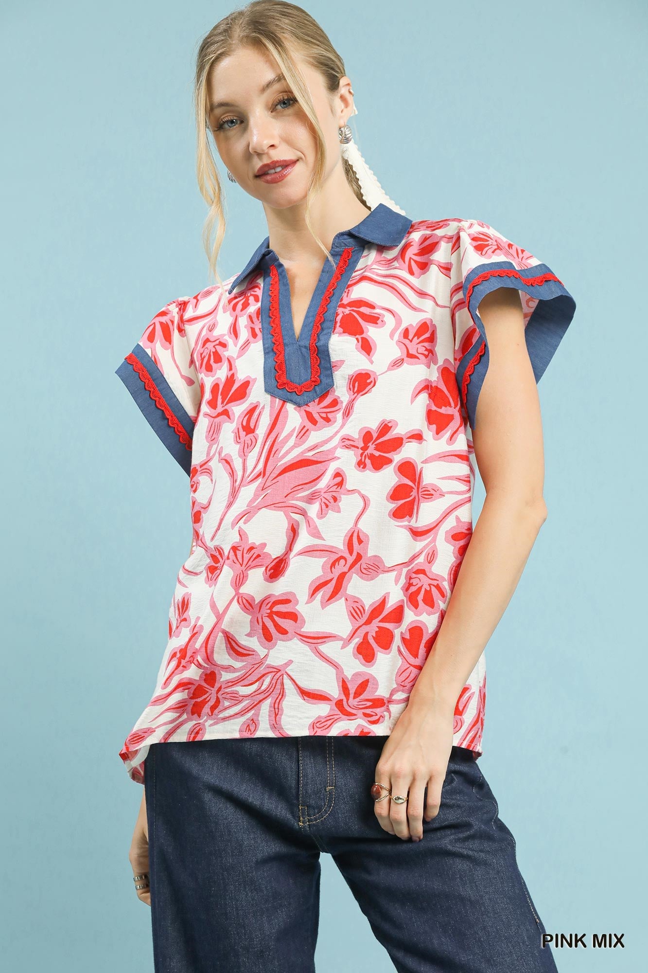 C5892 Floral Top