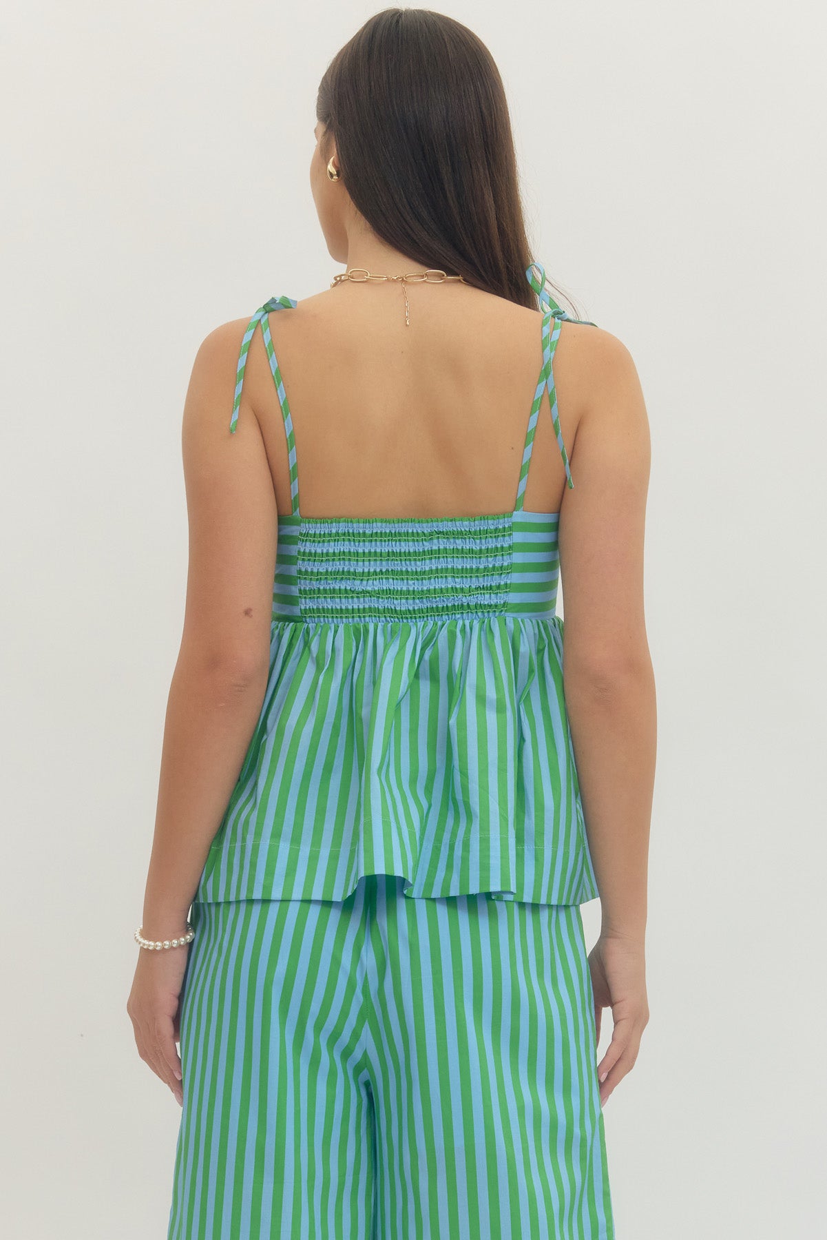 T30506 Striped Sleeveless Top