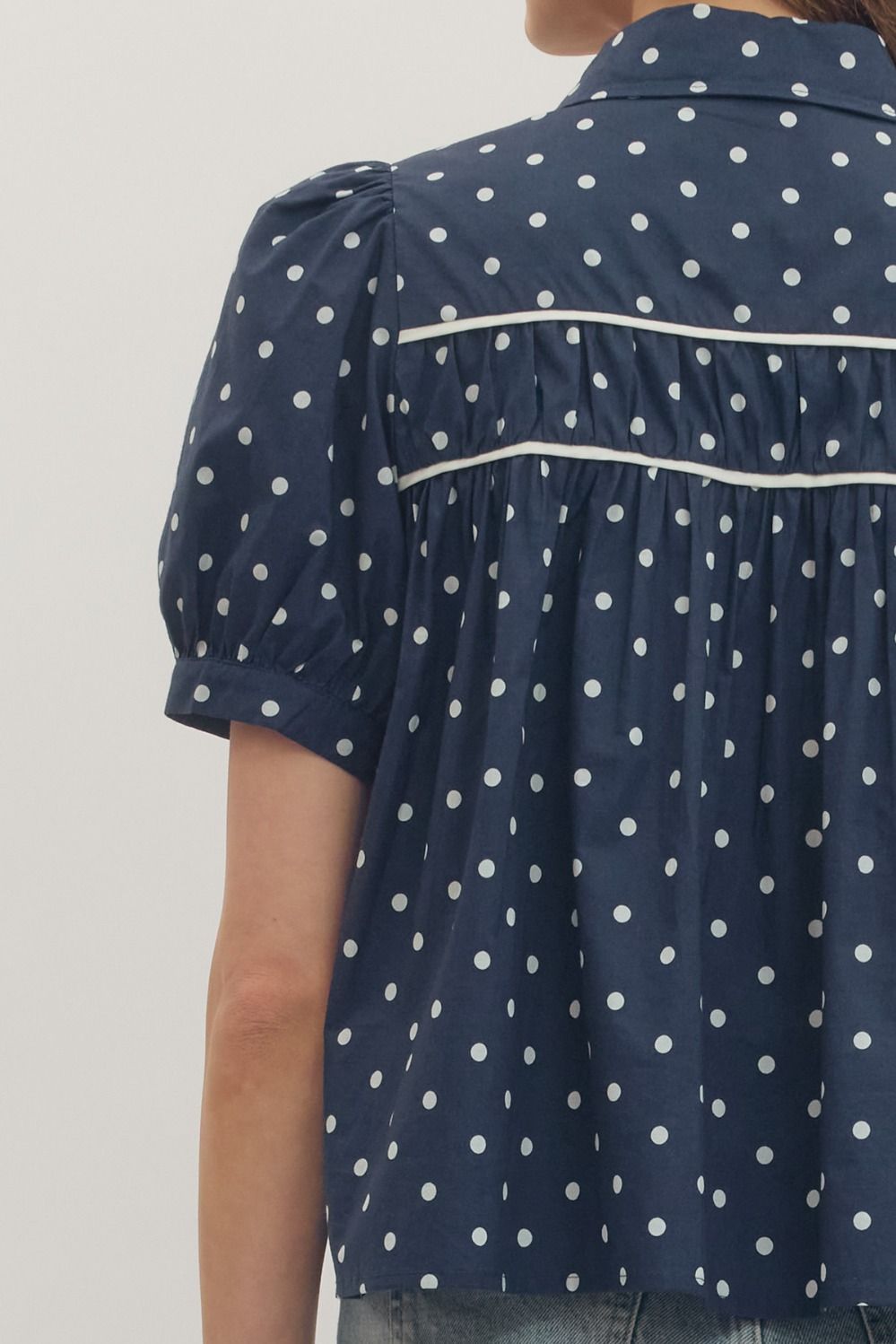 T30955 Polka Dot Top
