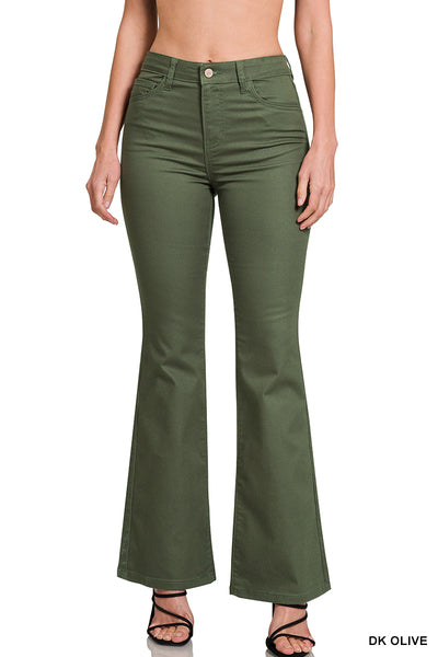 DOP-1612A Bootcut Colored Pants