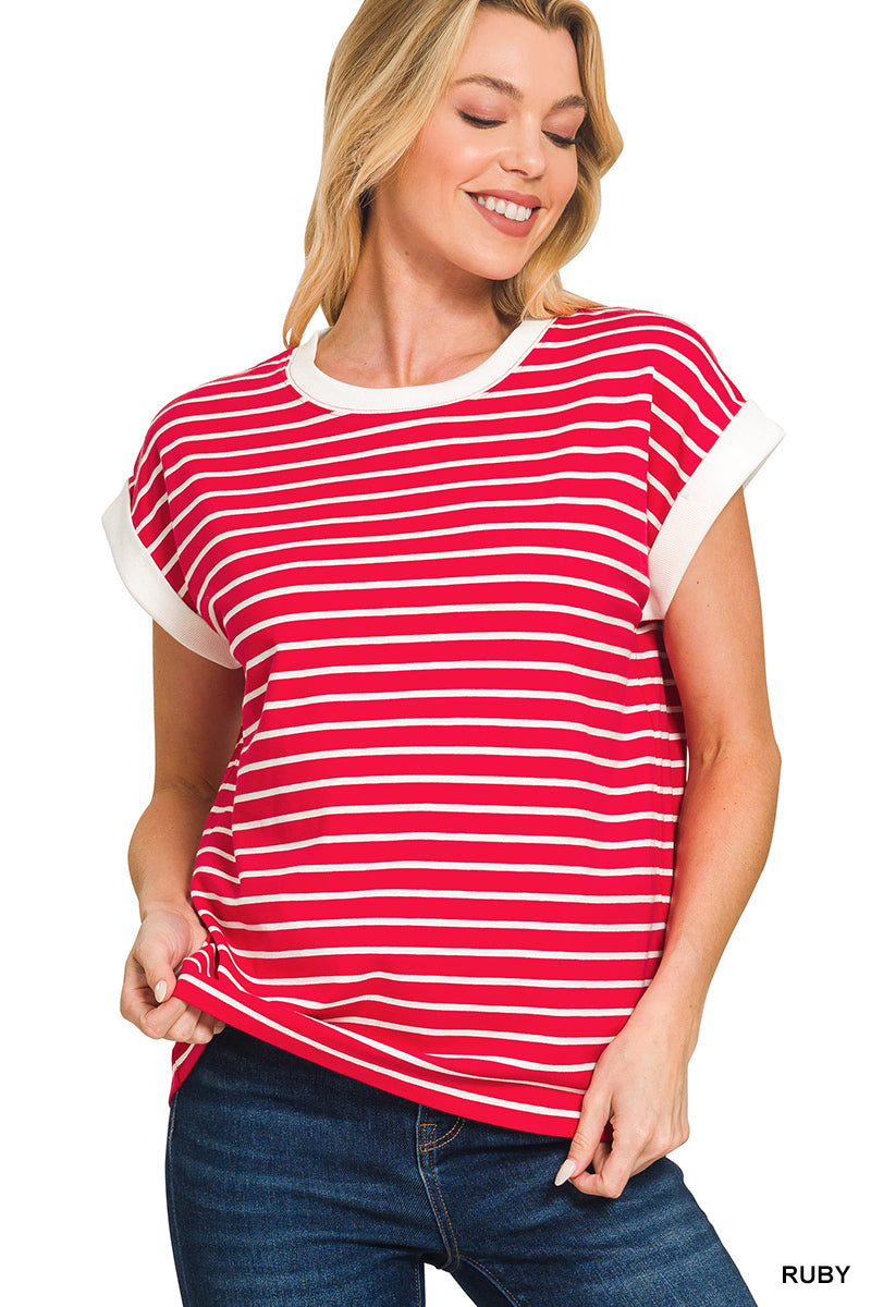 CT-3534Y Stripe Tee