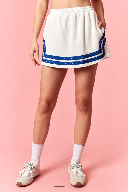 IKP300833-01 Polka Dot Trim Shorts