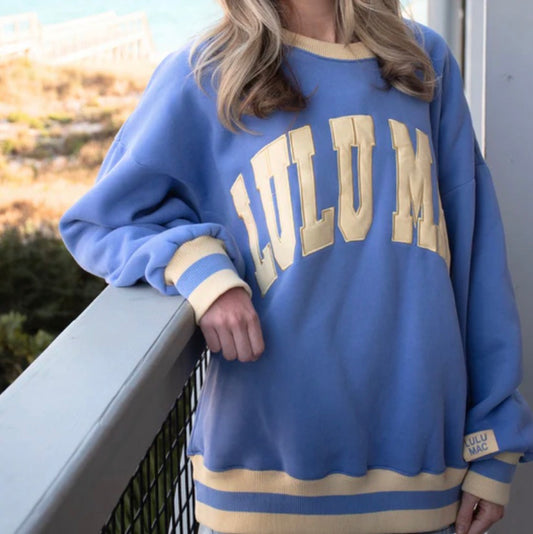 LM-SW-1004 Lavender/Butter Social Society Statement Sweatshirt