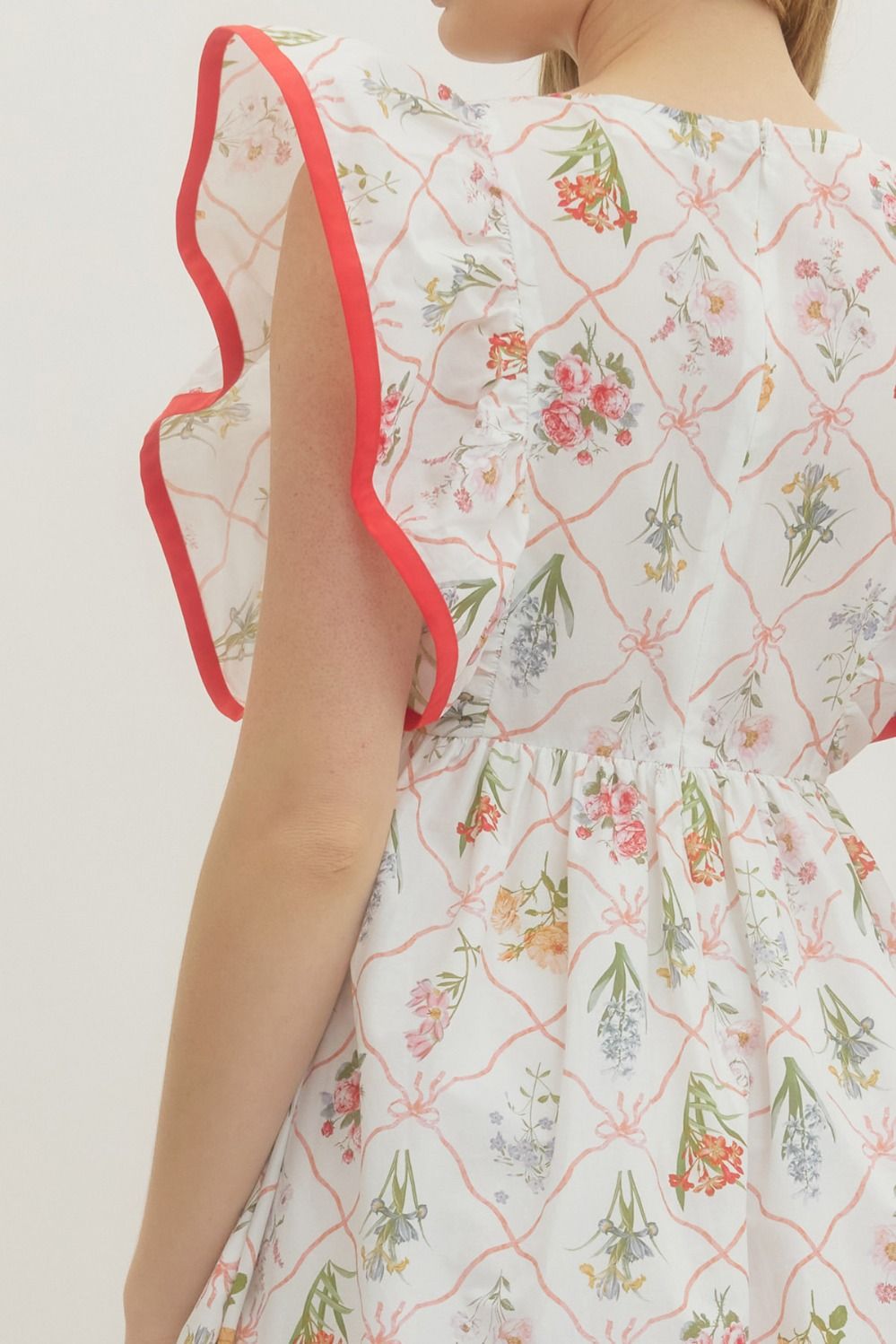 D28767 Botanical Print Midi Dress