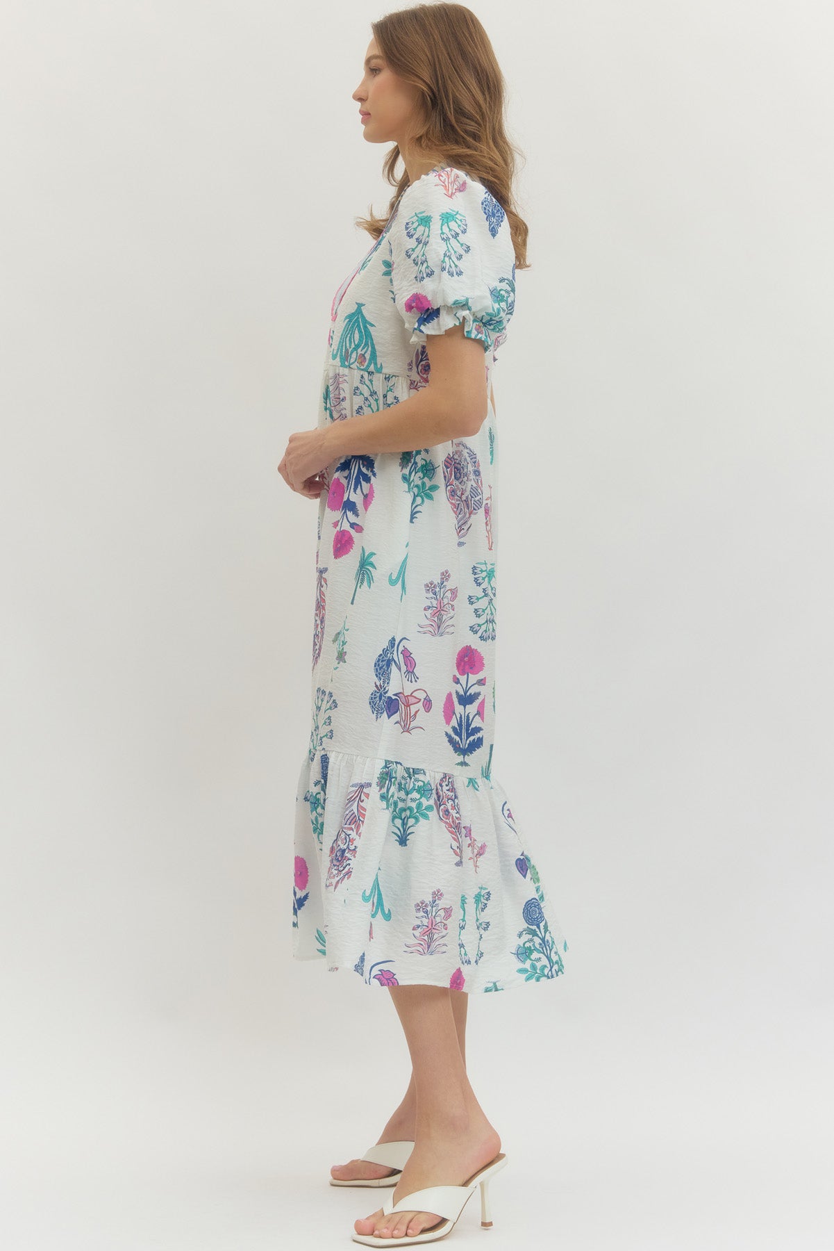 D29965 Tropical Printed Dress