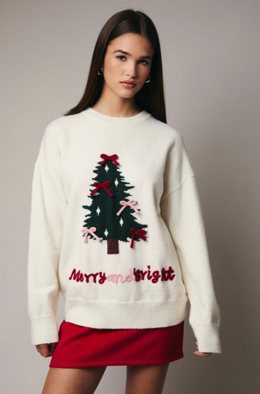 MWT20210-2 Christmas Tree Sweater