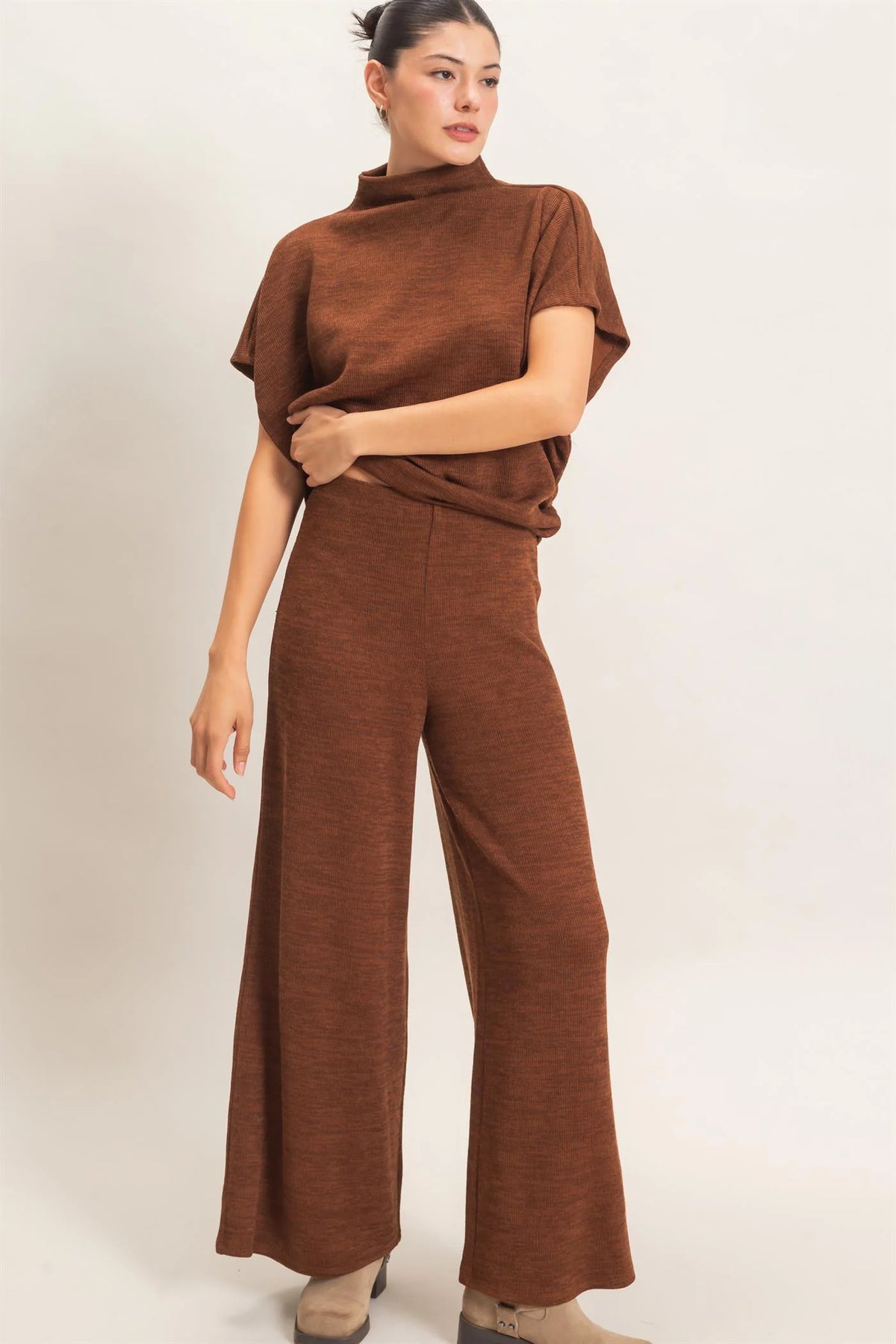 HF26F225-SET-D Dolman Sleeve Top and Pants Set